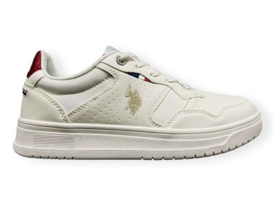 us polo sneakers cosmo 004 white red
