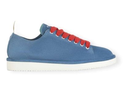 pan chic p01 lace up shoe suede basic blue red p01m011 00552120