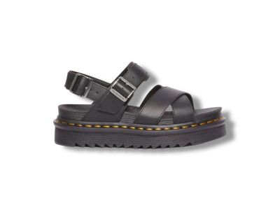 drmartens sandali donna voss li in pelle athena nero con cinturino 31558001