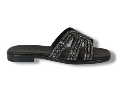 mosaic ciabatta donna con pietre 25345 black