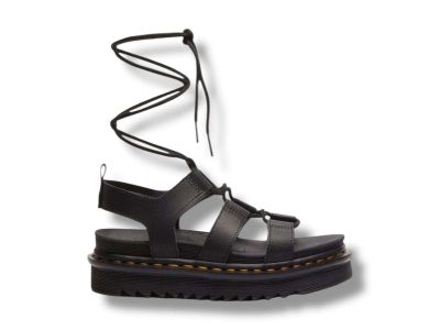 drmartens sandali donna nartilla in pelle athena nero modello gladiatore 31617001