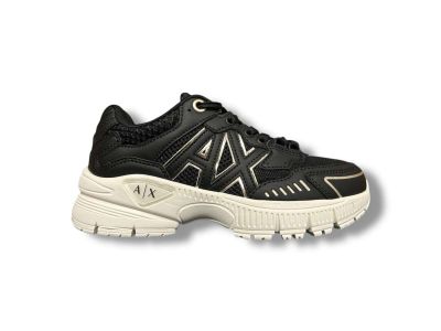 armani exchange sneakers donna xw002153af19535mc077 black pale gold