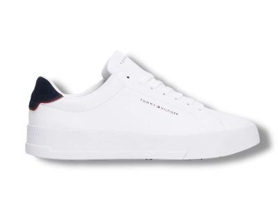 tommy hilfiger sneakers uomo th court lth detail ess white desert sky fm0fm05367