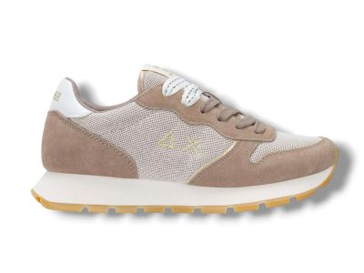 sun68 sneakers donna z36203 ally glitter textile in suede e lurex stone z3620398