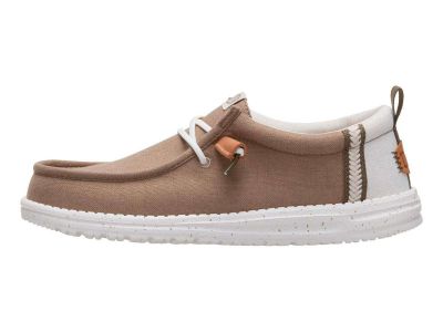 hey dude uomo wally summer linen timber silver birch 43086-2kr