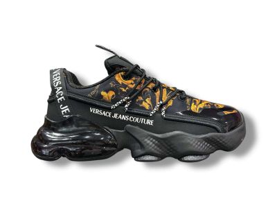 versace jeans couture sneaker uomo nomo 79ya3su2 zsc94 g89 black print baroque