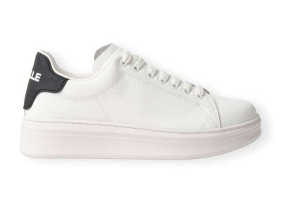 gaelle sneakers bianco tallone nero gacam00001
