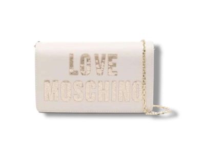 love moschino borsa donna avorio e pailletts oro jc4293pp ikk111a