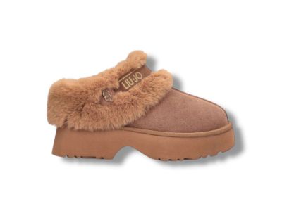 liu jo sabot warm donna suede juny 01 cognac sf5131p030600668