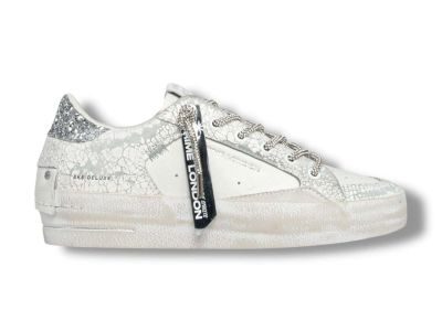 crime london sneakers donna 20132pp7.10 sk8 deluxe heel white silver