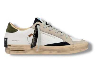 crime london sneakers uomo 19110pp8.10 sk8 deluxe downtown green