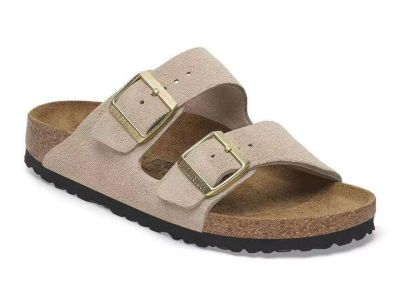 birkenstock sandalo arizona 1029260 sandcastle suede leather