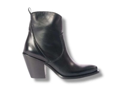 metisse stivaletto tronchetto texano donna vitello nero xd798