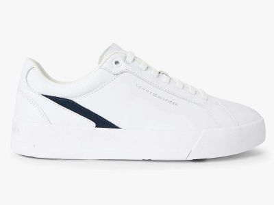 tommy hilfiger sneakers uomo in pelle white fm0fm05822ybs