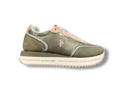 us polo sneakers donna sacha 009 verde oliva