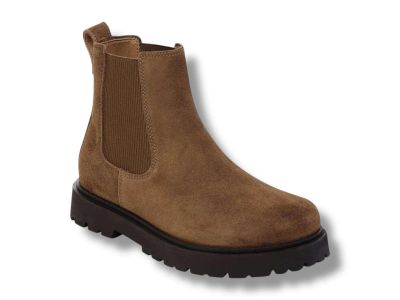 birkenstock stivaletto uomo chelsea boot 1030115 highwood slip on men pelle scamosciata dark tea