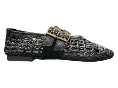 shaddy ballerina donna mary jane intreccio black 100 251380