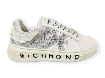john richmond sneaker white con pietre 22307 cp b