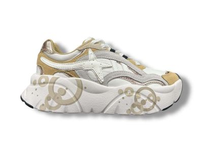 w6yz just say wizz sneakers donna ida-w in suede e tessuto tecnico taupe white 2019831012d54
