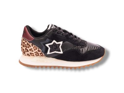 atlantic stars sneakers donna ghala black animalier gala 1020-0407