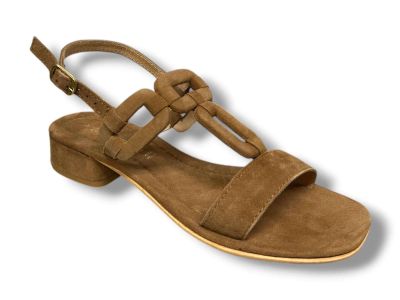 le chicche sandalo donna in vera pelle scamosciata s25711