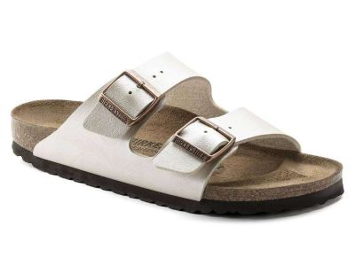 birkenstock sandalo arizona graceful pearl white 1009921