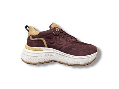 janet and janet sneakers donna wine bordeaux nocciola j-382
