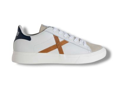 munich sneakers uomo 8080079 rete 079 retro tennis e skate bianco e marrone
