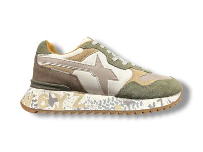 w6yz just say wizz sneakers uomo yak-m in suede e tessuto tecnico militare taupe white 2015185482f12