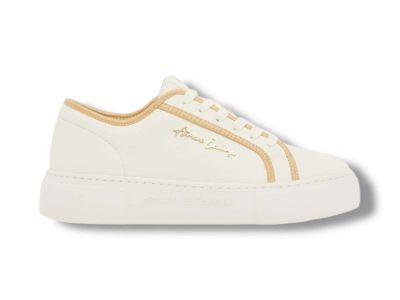 armani exchange sneakers donna in tessuto tecnico xw002804 af25158 mz128 off white pale gold