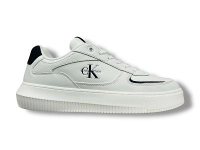 calvin klein sneakers uomo ym0ym0142601w chunky cupsole low lth nu bright white