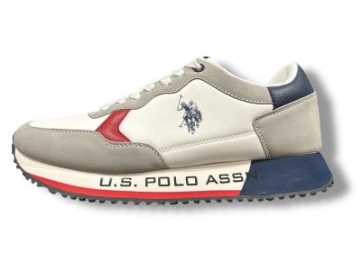 us polo neakers uomo cleef 011a white red