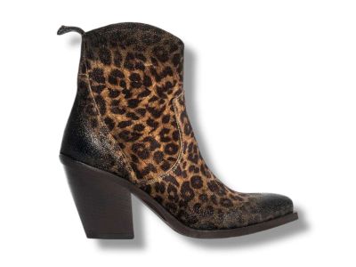 metisse stivaletto texano donna maculato taupe tacco 80 xd798