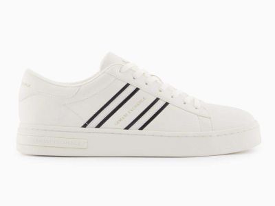 armani exchange sneakers uomo offwhite black xm002198af21421m0017