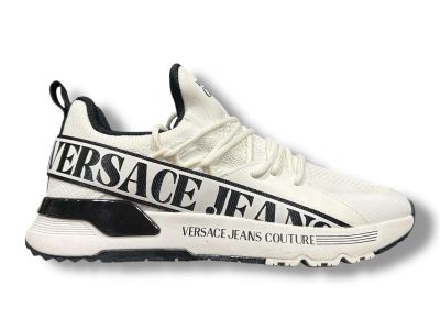 versace jeans couture sneakers uomo dynamic 80ya3sa3 zse21 003 knit shiny white