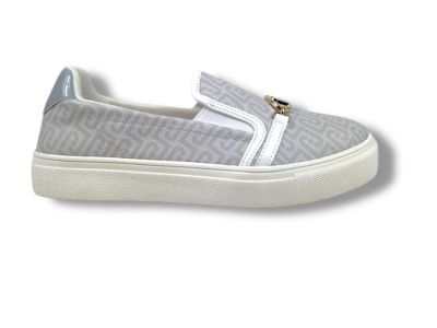 liu jo sneakers donna slip on kiki 02 ba6061ex339s3974 monogram saffiano white air