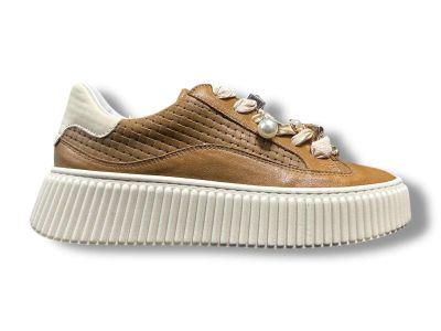 meline sneakers donna 8205 ra pelle cuoio