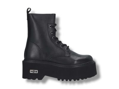 cult anfibio donna suola platform clw346000 axl 3460 mid w leather black