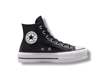 converse all star sneaker donna chuck taylor classic lift hi platform leather black 561675