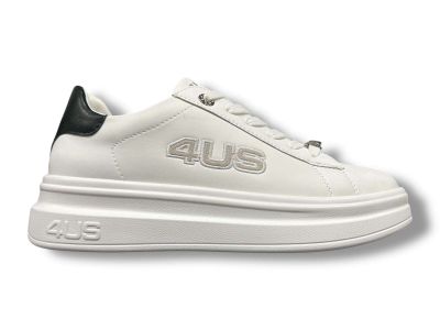 paciotti 4us sneakers donna pelle white black 4bx166