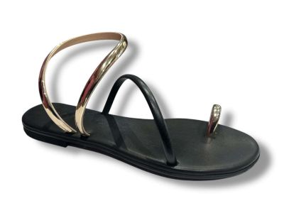 mosaic sandalo infradito donna elean black e oro