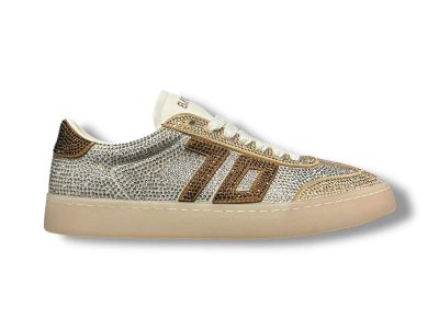 back70 sneakers donna glam strass shiny 41 silver gold bronze 108043-000001
