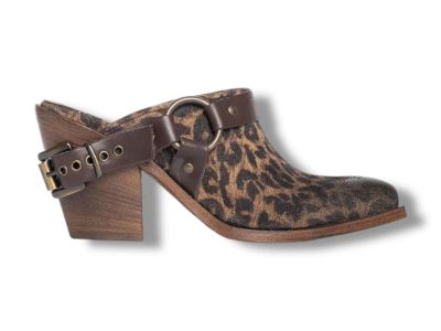 metisse sabot texano donna con accessorio xd878 maculato taupe