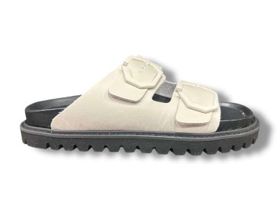 genuins sandalo donna 2 fibbie galia leather off-white g106276