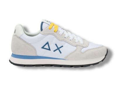sun68 sneakers uomo z36101tom solid in nylon e suede bianco z3610101