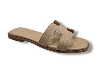 mosaic sandalo ciabatta donna joy pelle taupe