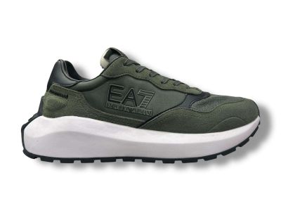 emporio armani ea7 sneakers uomo 7x000341 af18616 mz059 green beetle black