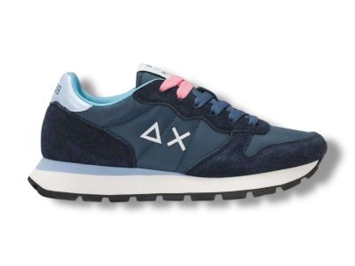 sun68 sneakers donna z36201 ally solid in suede e nylon blu navy z3620107