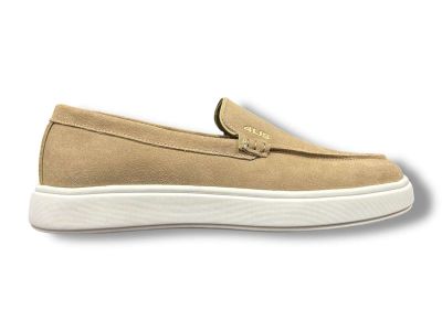 paciotti 4us slip on mocassino uomo pelle camoscio beige hm25045-01