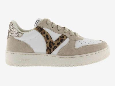calzados victoria sneakers donna madrid platino effetto pelle camoscio e fantasia 1258277-594
